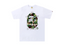BAPE ABC Camo Japanese Letters Tee White/Green