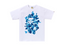 BAPE ABC Camo Rebuild Big Ape Head Tee White/Blue