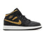 Air Jordan 1 Mid GS Black Metallic Gold